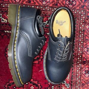 Black Leather Oxford Dr. Marten Casual Shoe